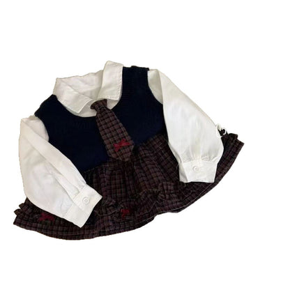 New Korean-style Fashionable Children's Three-piece Set