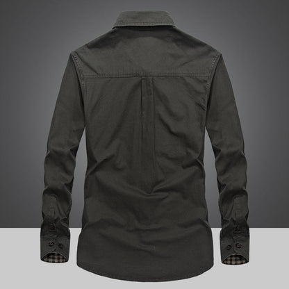 Spring And Autumn New Style Cotton Men Long Sleeve Lining