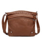 Shoulder Bag Retro Washed Leather Casual Fashion