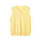 Fashionable V-neck Pullover Knit Vest For Early Spring
