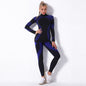 Striped Sports Yoga Long Sleeve Two-piece Suit