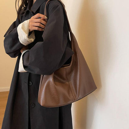 Faux Leather Shoulder Bag Wallet Set