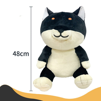 Shiba Inu Plush Pillow - Soft Cartoon Dog Stuffed Animal Toy