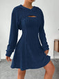 Women's Two-piece Set Dresses New Fashion Fall Winter Hooded Shawl Long-sleeved Vest Short Skirt