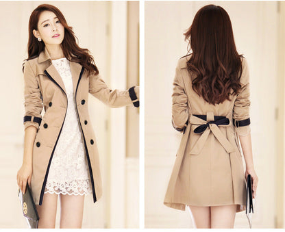 Ladies Autumn Trench Coat For Women Winter Long Coats