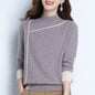 Women's Solid-Color Turtleneck Pullover Long-Sleeve Sweater