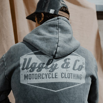 Blue Diamond Acid Wash Hoodie