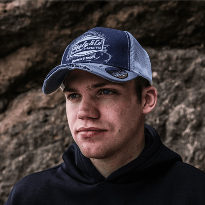 Blue Surf Diamond Trucker Hat