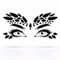 Black Festival Face Gems – Self Adhesive Rave Face Jewels (Nemesis)