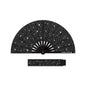 Black Glitter Festival Fan + Matching Leg Holster – Ultimate Rave Bundle