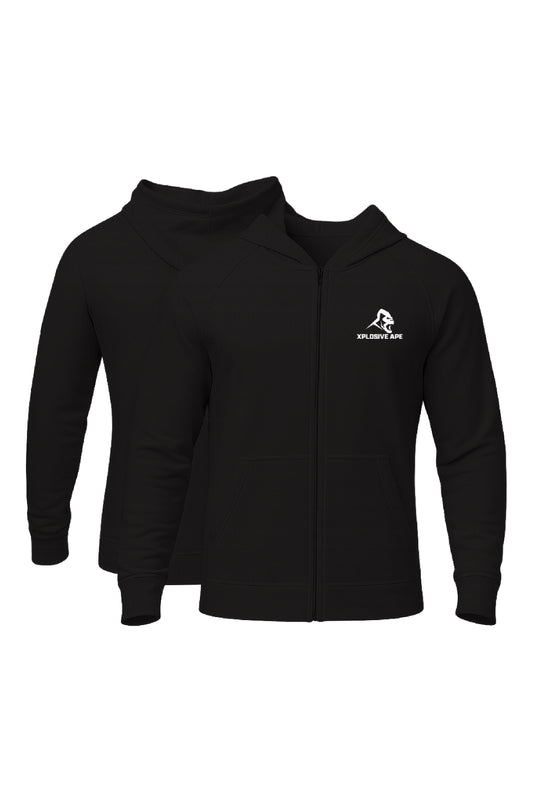 XAPE Prime Oversized Zip Hoodie - Black