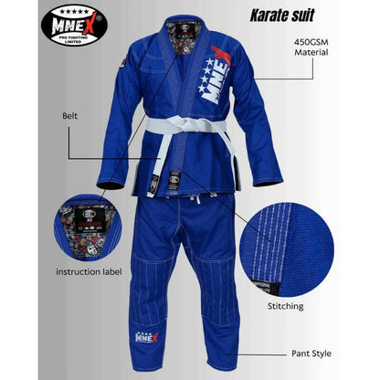 Blue Brazilian Jiu Jitsu Suits for Men's BJJ Gi Kids/Adult BJJ Suit Kimono 450Gsm