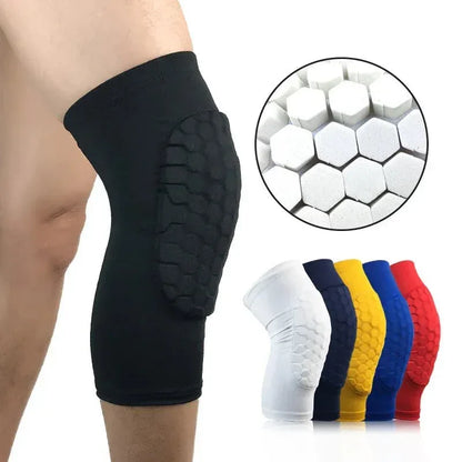 Breathable Compression Knee Sleeves UK with Honeycomb Support – Adjustable Fit