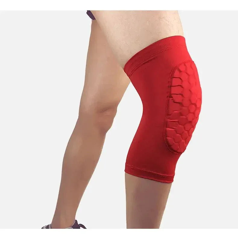Breathable Compression Knee Sleeves UK with Honeycomb Support – Adjustable Fit