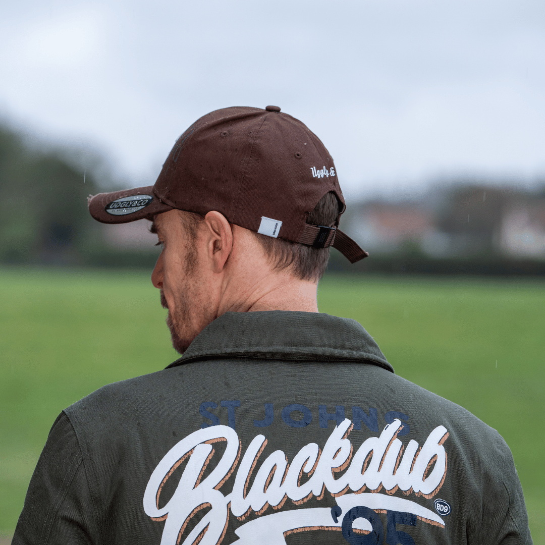 Brown 'Aviation' Diamond Trucker Hat