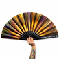 Bronzed Iridescent Festival Fan (XL Rave Fan UK)