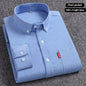 Men's Premium Oxford Cotton Shirt - Long Sleeve Button Down Dress Shirt
