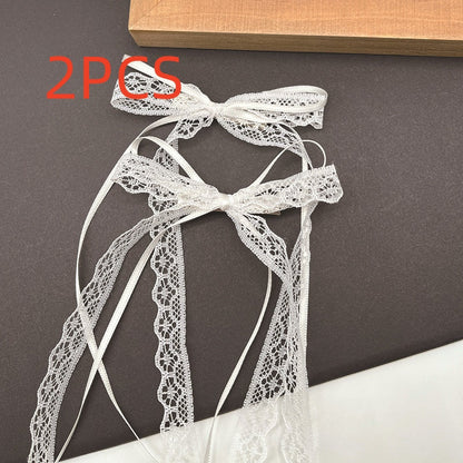 Ultra-fairy Lace Bow Ribbon Hair Clip