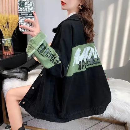Women's Loose Casual All-match Denim Jacket