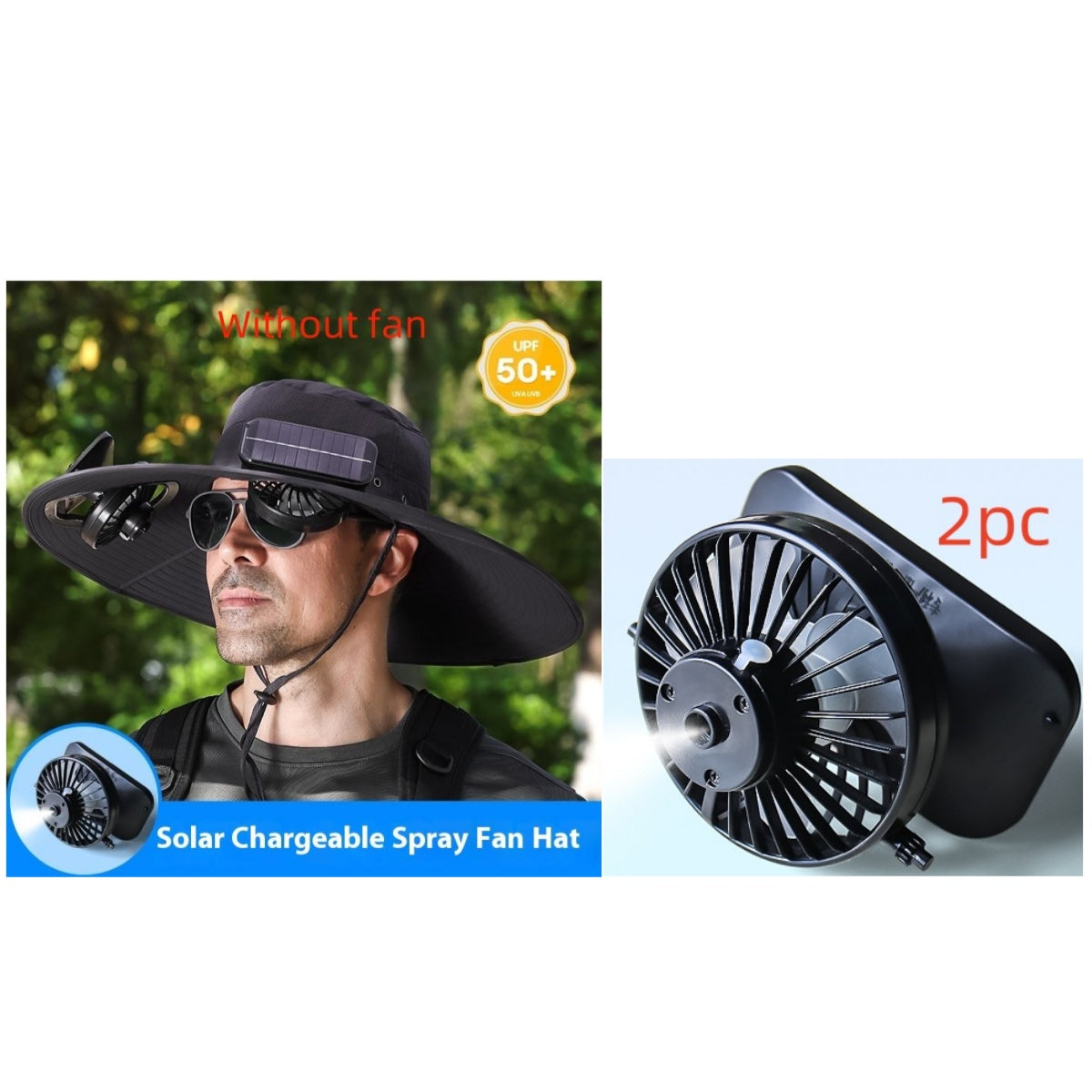 Camouflage Military Green Fan