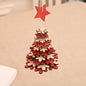 Wooden Christmas Tree Bell Pendant Room Living Room