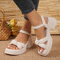 Thick Heel Black With Skirt Thick Bottom High Heel Slippers