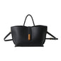 INS Litchi Pattern Shoulder Bag Fashion Zipper Bucket Bag High Capacity Totes Handbag For Women