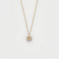 Fresh Sweet And Simple Flower Set Sterling Silver Ring Necklace