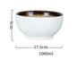 Japanese Style Ramen Bowl Ceramic Noodle Instant Noodle Chopsticks Spoon Set