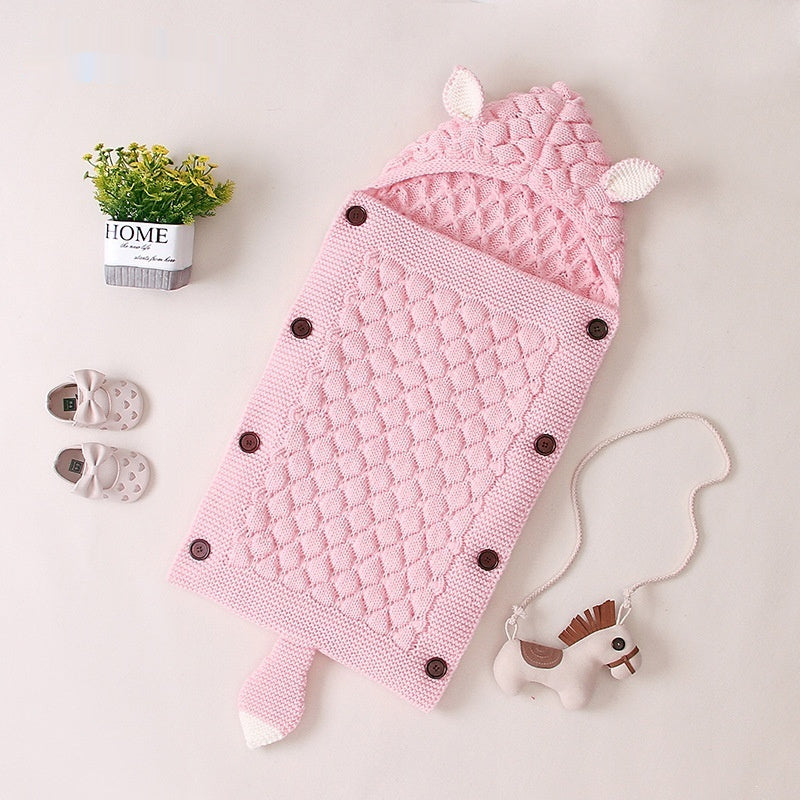 Premium Baby Sleeping Bag - Soft Lamb Cashmere Lined Infant Sleep Sack | Warm & Cozy Newborn Swaddle Blanket
