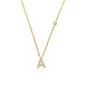 Fashion Jewelry Luxury Gold Color A-Z 26 Letters Necklace CZ Pendant For Women Cute Initials Name Necklace Fashion Party Wedding Jewelry Gift