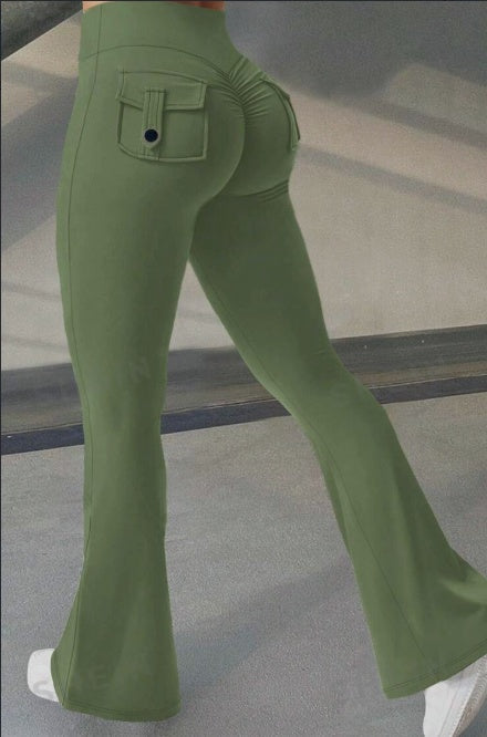 high waist yoga pants with pockets