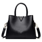 Women's Large Leather Tote Bag | 3 Compartment Work Bag