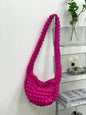 Women's Fashion Casual Rhombus Pleated Crossbody Bag
