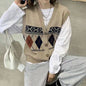 Loose Outer Wear Cardigan Sleeveless Top