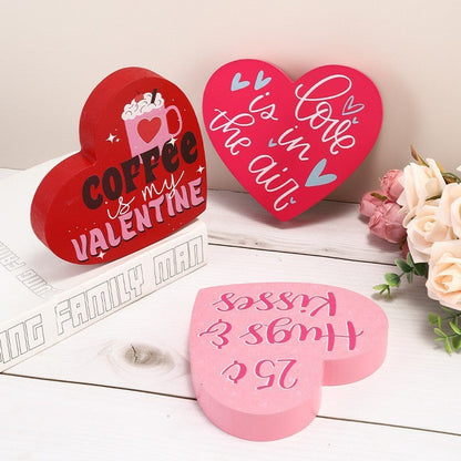 Valentine's Day Gift Love Confession Wooden Craftwork Ornaments