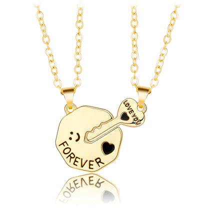 Heart Letter Necklace Simple Niche Valentine's Day Gift