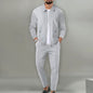 Coat Men's Autumn Zipper Pocket Lapels Slim-fit Cardigan Jacket Suits