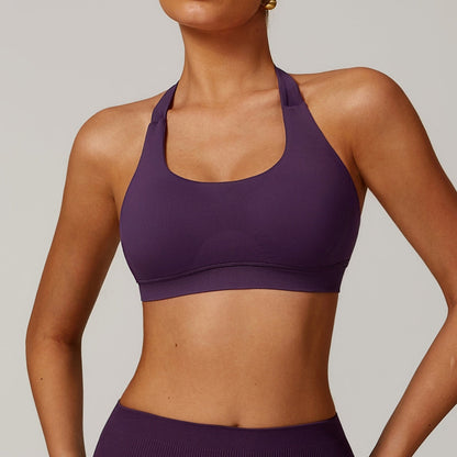 Halter Yoga Underwear Women's Hollow Sports Workout Bra