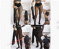 Single Thread Stitching Cross-border Winter Warm Translucent Leggings