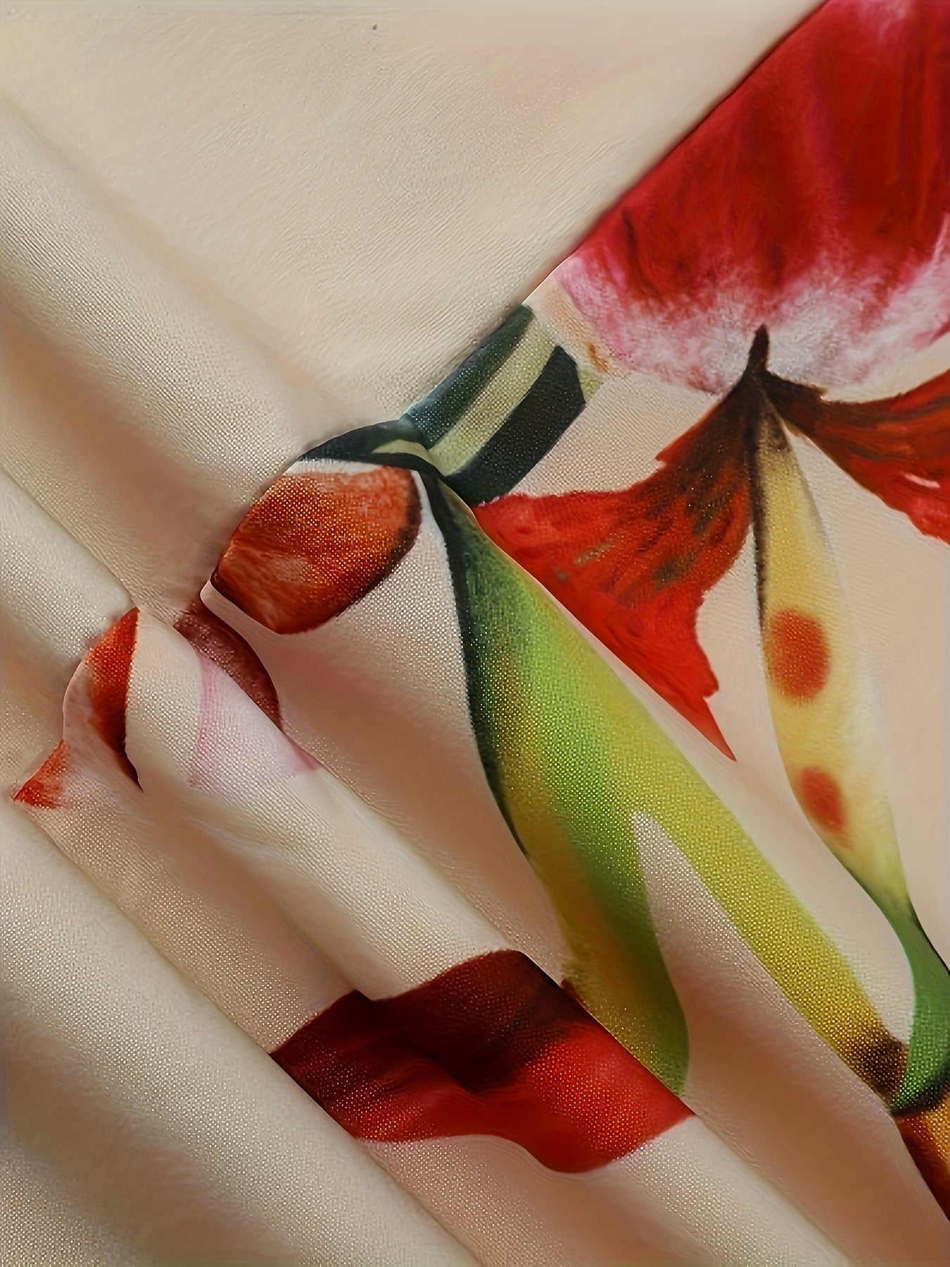 Knee  Length Sexy Print Halter Dress for Women