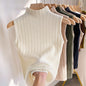 Women's Korean-style Half Turtleneck Knitted Inner Match Vest
