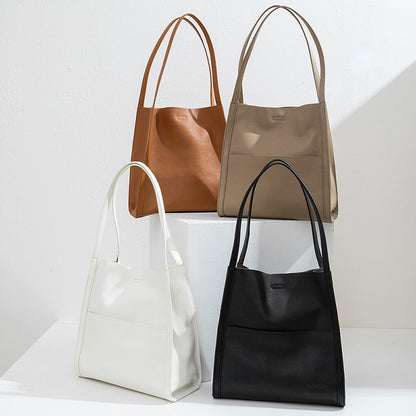 Cowhide Tote Large Capacity Shoulder Bag