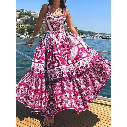 Printed Sling Dress