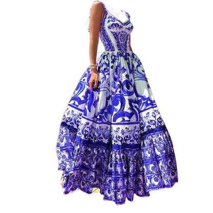 Printed Sling Dress