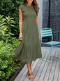 Bohemian Chiffon Midi Dress - Elegant A-Line Short Sleeve Summer Dress for Women | Available in 6 Colors