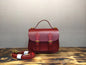 Vintage Tree Cream Leather Portable Messenger Bag