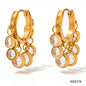 New Zircon Geometric Delicate Earrings Women