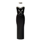 New Solid Color Refined Rhinestone Tube Top Bandage One-piece Dress