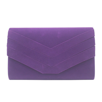 Fashion Flannel Folding Dinner Clutch